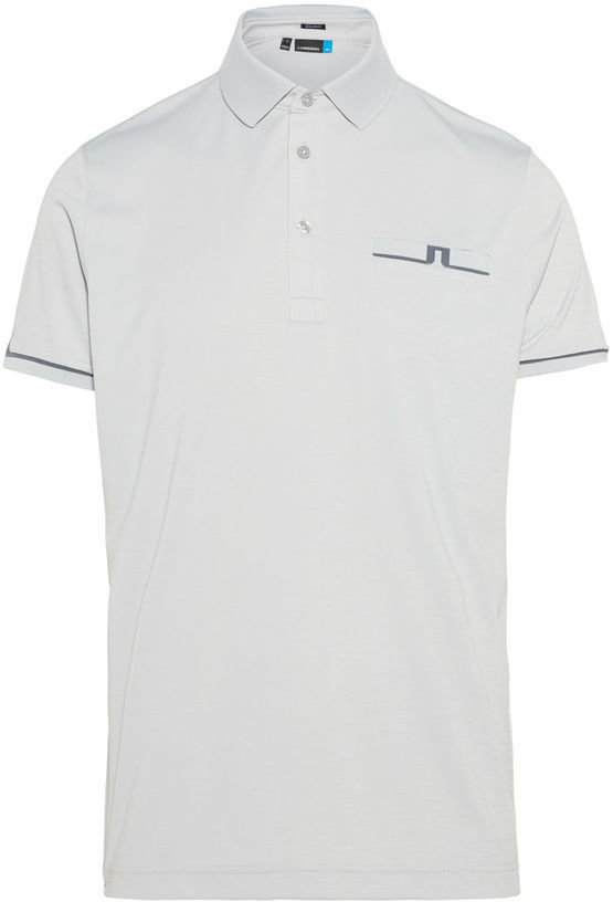 Camiseta polo J.Lindeberg Petr Reg TX Jersey Mens Polo Shirt Stone Grey Melange M