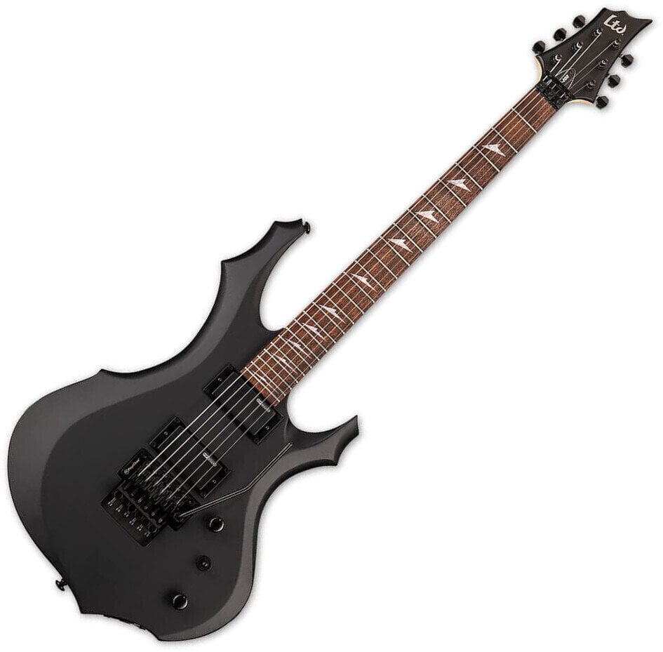Elektromos gitár ESP LTD F-200 Black Satin