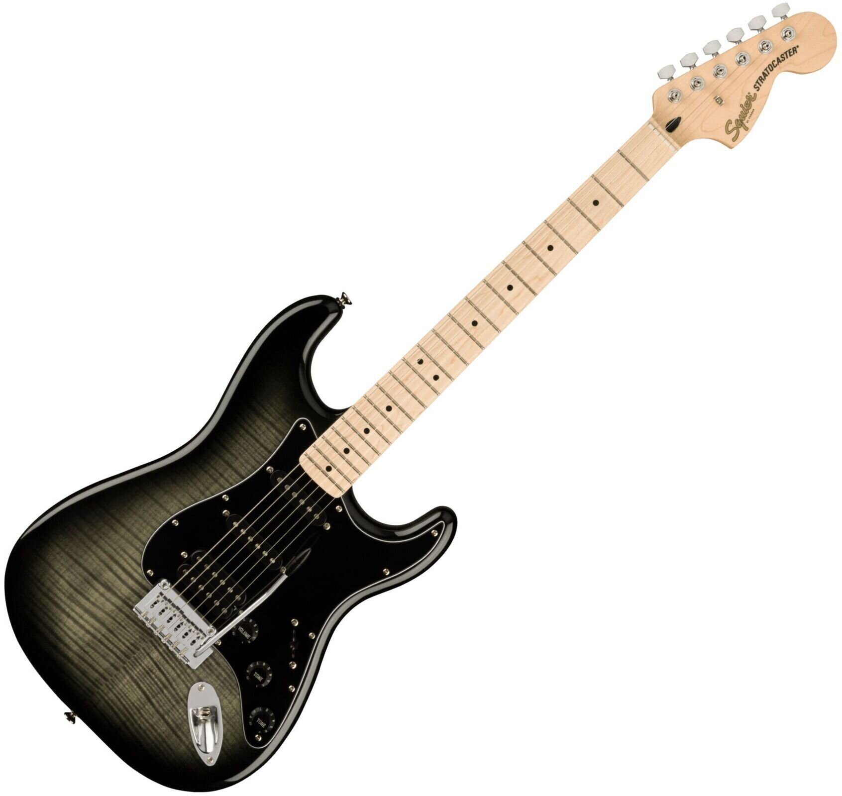 Guitarra elétrica Fender Squier Affinity Series Stratocaster FMT Black Burst