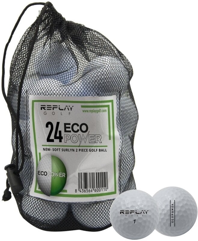 Piłka golfowa Replay Golf ECO-Power Soft Surlyn 24 Mesh Bag