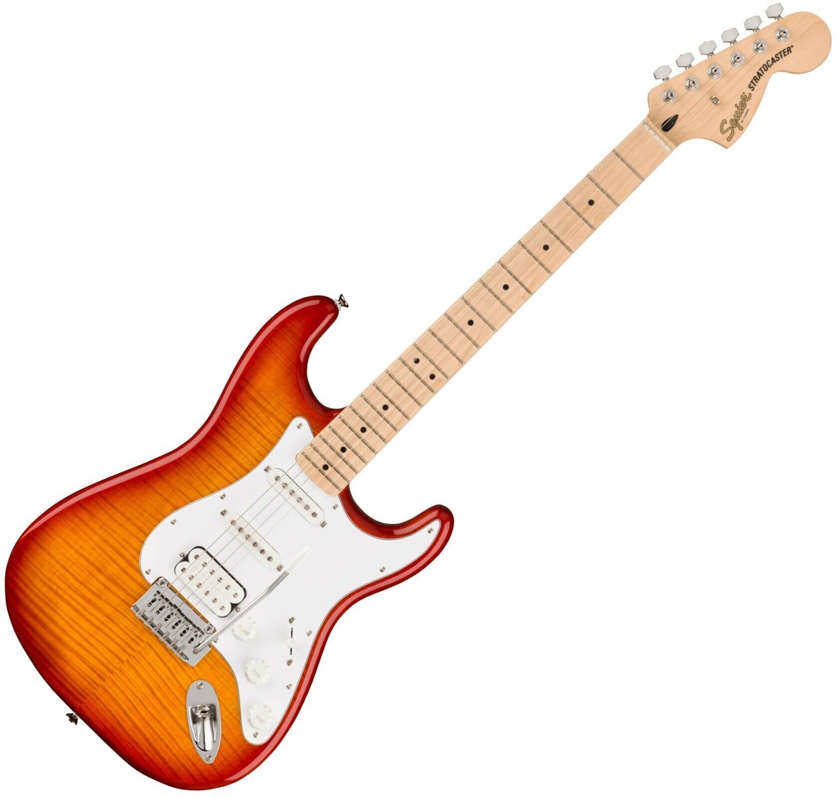 Elektrische gitaar Fender Squier Affinity Series Stratocaster FMT Sienna Sunburst