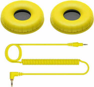 Ear Pads for headphones Pioneer HC-CP08 Ear Pads for headphones HDJ-CUE1-HDJ-CUE1BT Yellow - 1