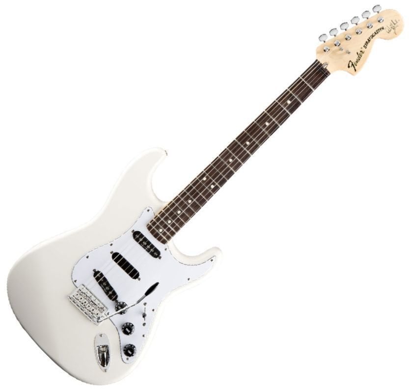 Guitare électrique Fender Ritchie Blackmore Stratocaster Scalloped RW Olympic White
