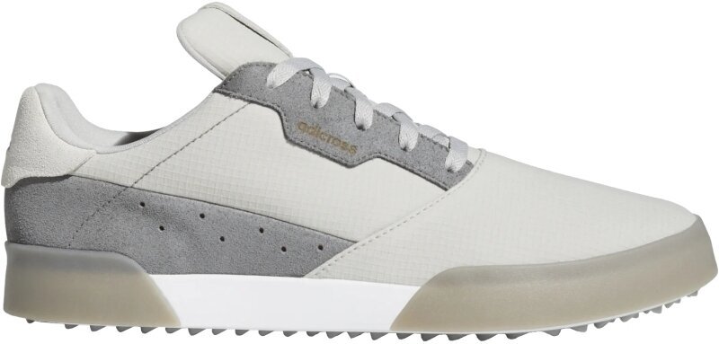 Moški čevlji za golf Adidas Adicross Retro Grey Two/Cloud White/Grey Four 43 1/3 Moški čevlji za golf