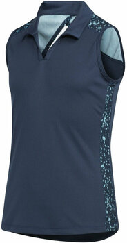 Polo Shirt Adidas Printed Sleeveless Crew Navy 11 - 12 Y Polo Shirt - 1
