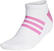 Meias Adidas Comfort Low Meias White/Screaming Pink