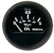 Boat Instrument Faria Oil Pressure 0-10bar - Black
