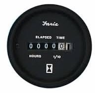 Bootsinstrumente Faria Hourmeter - Black