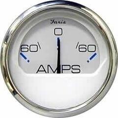 Faria Ammeter 60-0-60 White