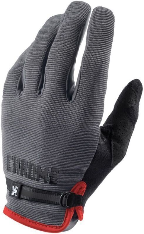 Cyklistické rukavice Chrome Cycling Gloves Grey/Black M Cyklistické rukavice