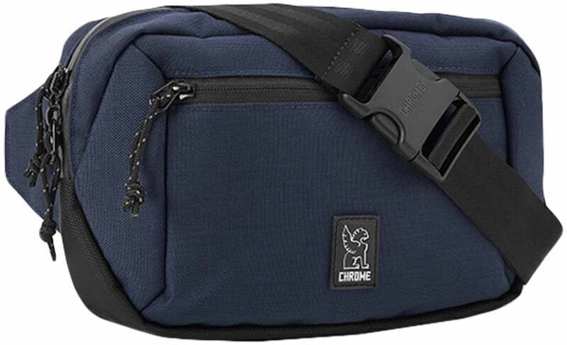 Wallet, Crossbody Bag Chrome Ziptop Navy Blue Crossbody Bag