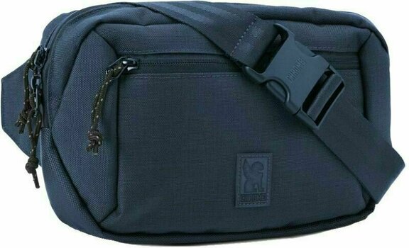 Wallet, Crossbody Bag Chrome Ziptop Waistpack Navy Blue Tonal Waistbag - 1