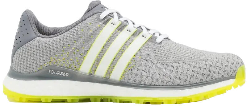 Men's golf shoes Adidas Tour360 XT-SL Tex Grey Three/White/Acid Yellow 42 Men's golf shoes