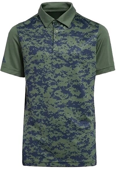 Polo-Shirt Adidas Digital Camo Green Oxide 7 - 8 J Polo-Shirt