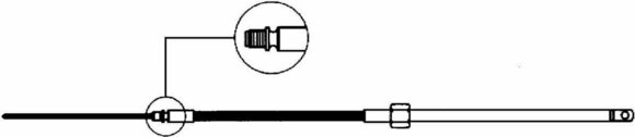 Kábel riadenia Ultraflex M58 Steering Cable - 16'/ 4,88 M - 1