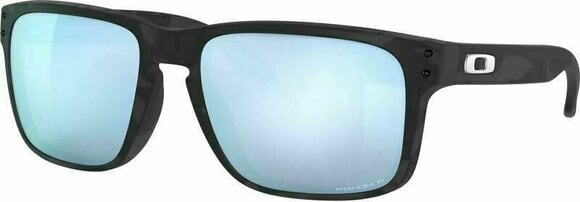 Lifestyle Glasses Oakley Holbrook 9102T955 Matte Black Camo/Prizm Deep Water Polarized Lifestyle Glasses - 1