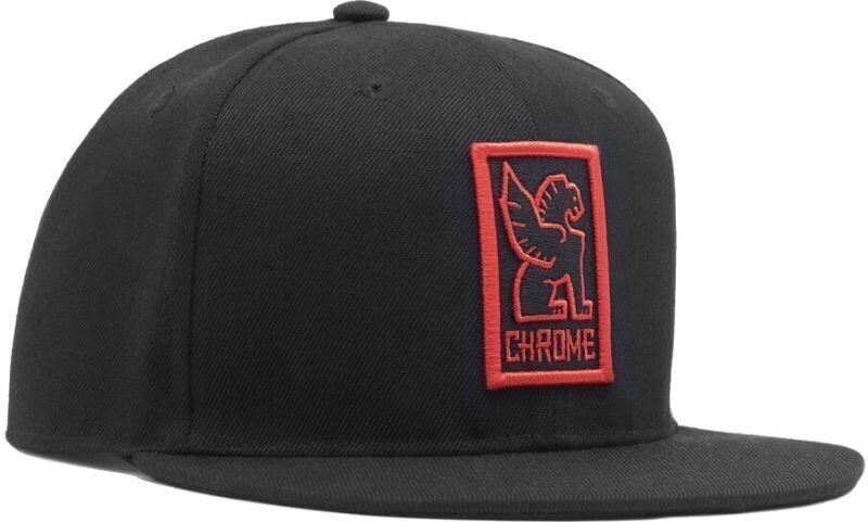 Cappello da baseball Chrome Baseball Cap Nero-Rosso UNI Cappello da baseball