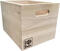 Caja de discos de vinilo Music Box Designs 7 inch Vinyl Storage Box- ‘Singles Going Steady' Natural Oak Caja Caja de discos de vinilo