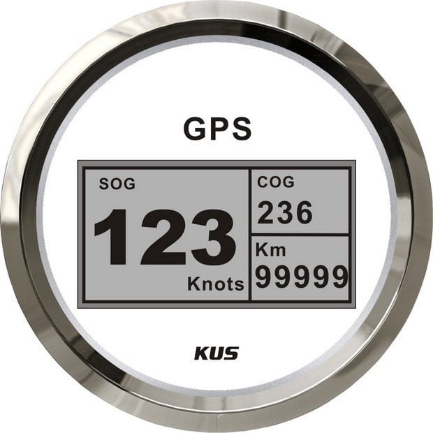 Palubní přístroj Kus GPS Digital Speedometer White
