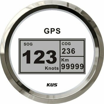 Boat Instrument Kus GPS Digital Speedometer White - 1