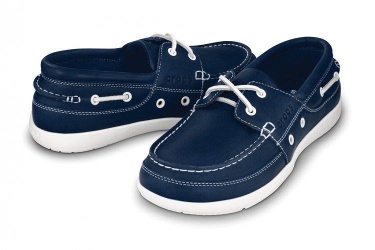 Zapatos para hombre de barco Crocs Harborline Navy/White 39-40