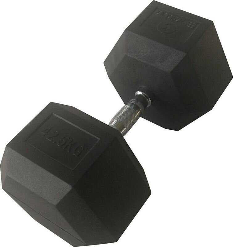 dumbbells Sveltus Hexagonal Dumbbell 42,5 kg Black dumbbells