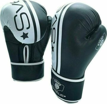 Boxing and MMA gloves Sveltus Challenger Boxing Gloves Black/White 16 oz - 1