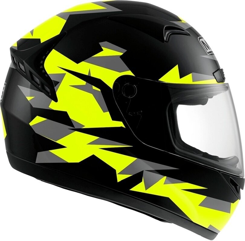 Helmet MDS by AGV M13 Fighter Black/Yellow Fluo/Grey XL Helmet