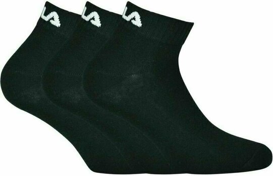 Fitness Socks Fila F9300 Quarter 3-Pack Black 39-42 Fitness Socks - 1