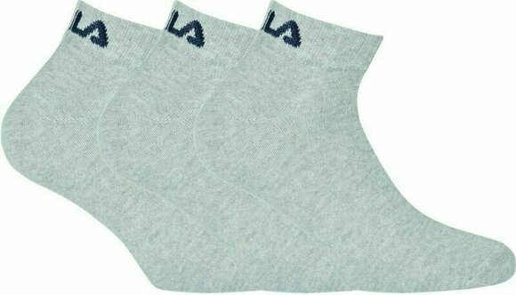 Fitness nogavice Fila F9300 Quarter 3-Pack Grey 39-42 Fitness nogavice - 1