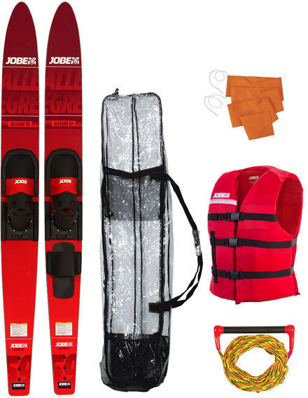 Water Ski Jobe Allegre Combo Waterskis Package Red - 59''