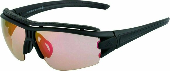 Sport Glasses Adidas Evil Eye Halfrim Pro Coal Matt/LST Red Mirror Large - 1