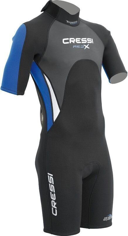 Fato de mergulho Cressi Fato de mergulho Med X Man 2.5 Black/Blue/Grey XL
