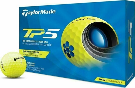 Μπάλες Γκολφ TaylorMade TP5 Golf Ball Yellow - 1