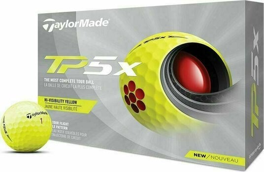 Golfový míček TaylorMade TP5x Golf Ball Yellow - 1