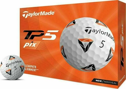 Golfball TaylorMade TP5 pix Golf Ball White - 1