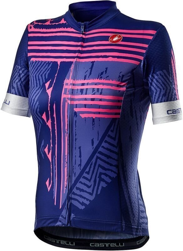 Cyklo-Dres Castelli Astratta Womens Jersey Dres Lapis Blue M