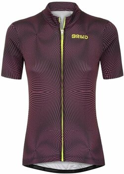 Cyklodres/ tričko Briko Classic 2.0 Womens Jersey Dres Black Alicious/Pink Fluo S - 1