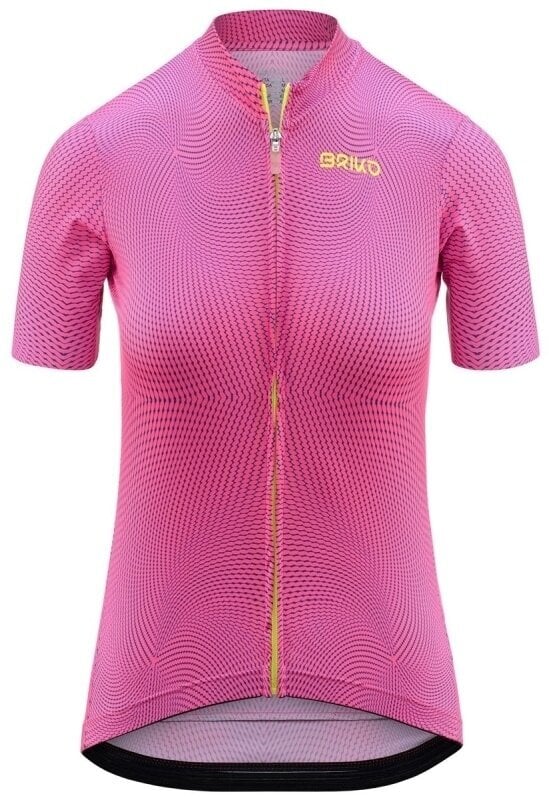 Maillot de cyclisme Briko Classic 2.0 Womens Jersey Maillot Pink Fluo/Blue Electric L