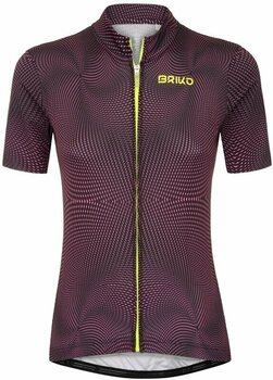Maillot de cyclisme Briko Classic 2.0 Womens Jersey Maillot Black Alicious/Pink Fluo XS - 1
