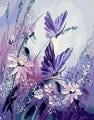 Gaira Malování podle čísel Motýli na květinách