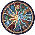 Gaira Pictură pe numere Zodiac