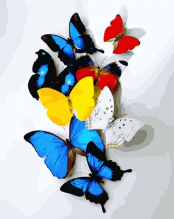 Målning med siffror Gaira Målning med siffror Butterflies