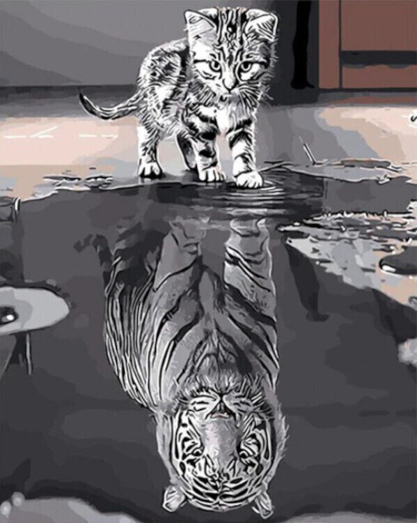 Gaira Pictură pe numere Tigru