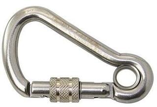 Karabin til båd Kong Special Carabiner Stainless Steel with Thimble and Lock