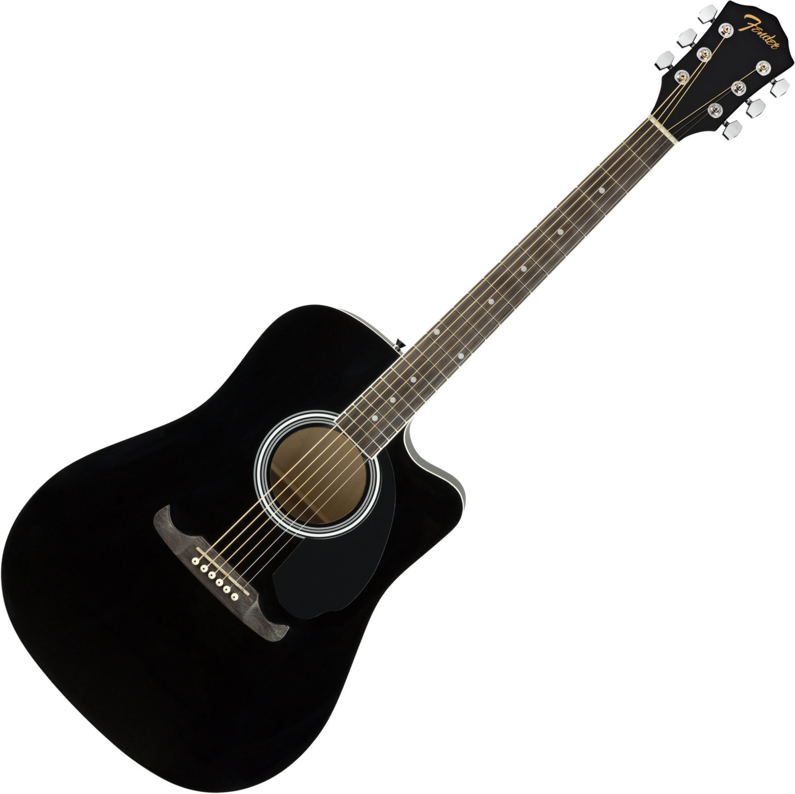 Електро-акустична китара Дреднаут Fender FA-125CE Black