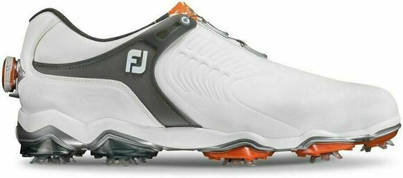 Pantofi de golf pentru bărbați Footjoy Tour-S BOA Mens Golf Shoes White/Dark Grey US 8 - 1