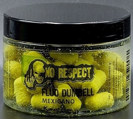 Δολώματα Μπίλιες (Boilies) Dumbells No Respect Fluo 10 χλστ. 45 g Mexicano Δολώματα Μπίλιες (Boilies) Dumbells