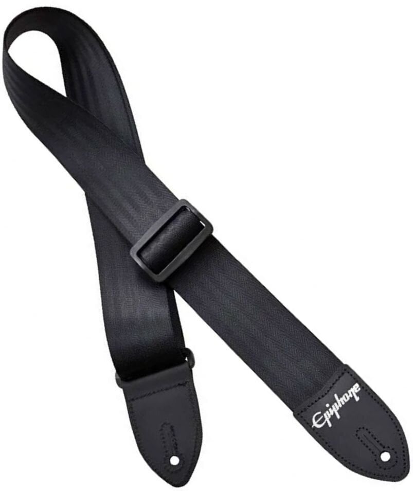 Textilgurte für Gitarren Epiphone Seatbelt Guitar Strap Black