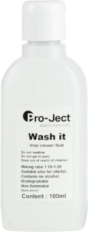 Producto de limpieza para discos LP Pro-Ject Wash It 100 ML Solución de limpieza Producto de limpieza para discos LP